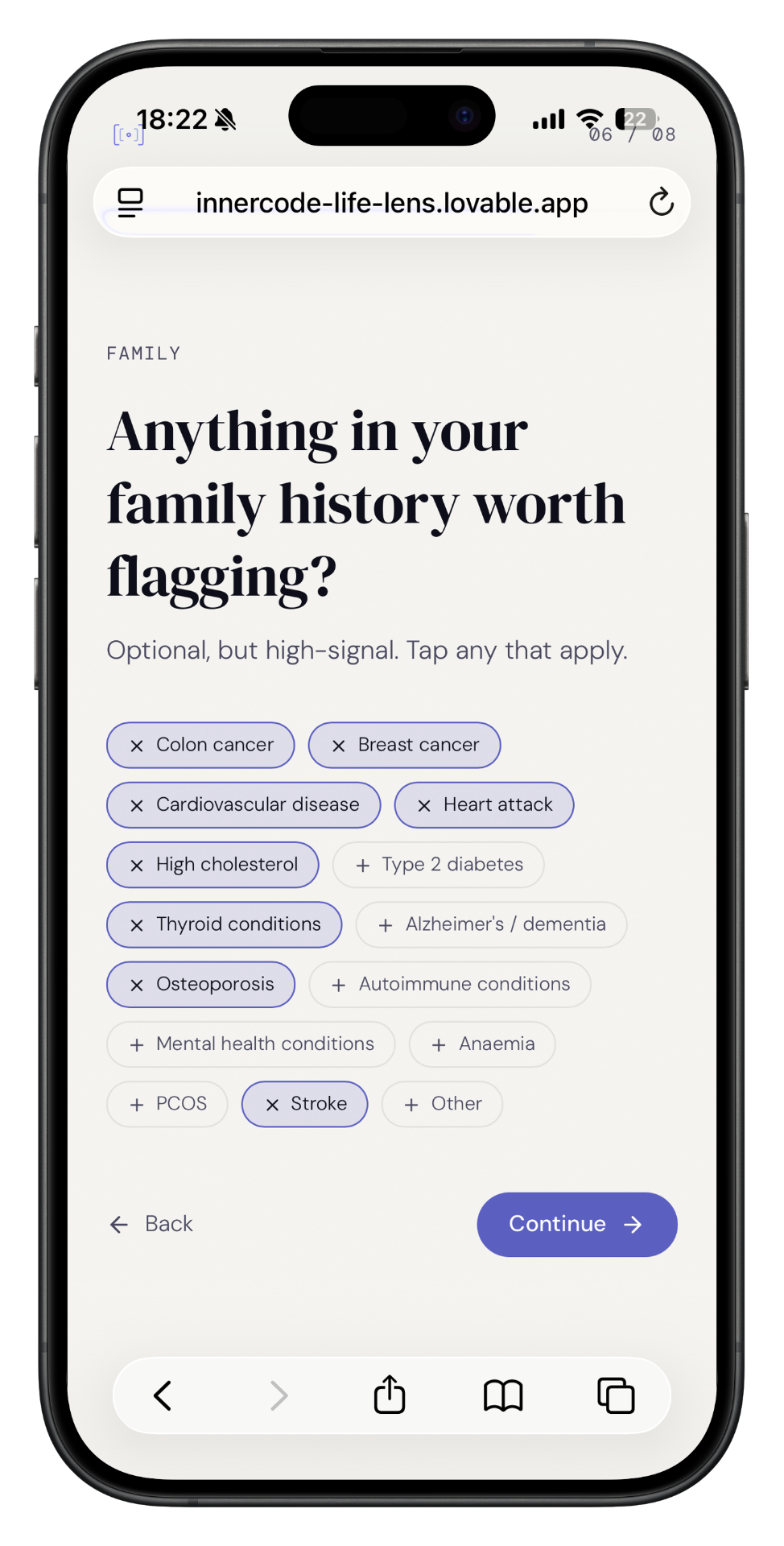 Family history question